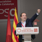 El primer secretario del PSC, Miquel Iceta, en la clausura del 13º congreso del PSC, en Barcelona.