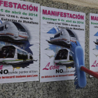 Carteles de llamada a la manifestación del domingo
