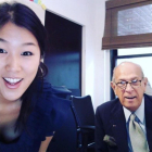 Laura Kim, con el desaperido Oscar de la Renta.