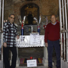 Juan García y José Gato, los últimos guardianes de la ermita de San Guillermo de Cistierna. CAMPOS