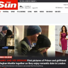 El príncipe Enrique y la actriz Meghan Markle, en las imágenes del miércoles publicadas por 'The Sun'.