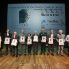 Todos los premiados en la gala de la Junta Provincial contra el Cáncer.