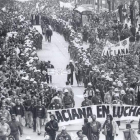 Entrada triunfal en Madrid de la Marcha Negra de MSP, el 25 de marzo de 1992.