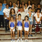 Los medallistas leoneses acompañados de Francisco Fernández y Natalia Rodríguez Picallo