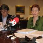 Jesús Esteban y Nancy Prada presentaron ayer las cuentas.