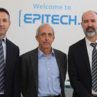 Xavier Nuñez, director de Epitech en España; Fabrice Bardèche, vicepresidente de IONIS Education Group, y Emmanuel Carli, director general de Epitech.