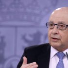 El ministro de Hacienda, Cristóbal Montoro. ZIPI