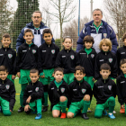 Formación del equipo de La Virgen B de la categoría benjamín.