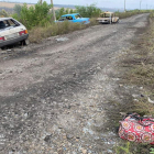 Vehículos de civiles alcanzados por las tropas rusas en Lugansk. SECURITY SERVICE OF UKRAINE