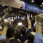 Seguidores de Likud se congregaron para escuchar las primeras noticias de los resultados.