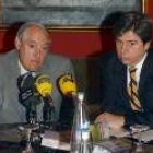 Gumersindo Pérez y Juan Jesús Cruz durante la rueda de prensa