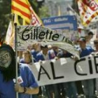 Manifestación frente al consulado de EE.UU. en Barcelona