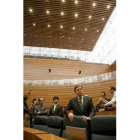 Fernández Santiago, en la presentación de la nueva sede de las Cortes