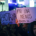 Manifestación en protesta por los últimos asesinatos machistas. QUIQUE GARCÍA