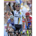 Cavendish hace la señal del dos, el de sus victorias.