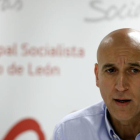 El portavoz socialista en el Ayuntamiento de León, José Antonio Diez.