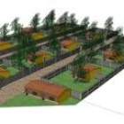 El proyecto elaborado por el PP incluye varias casetas individuales con terreno para el cultivo