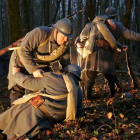 Recreación de la batalla de Verdún durante la I Guerra Mundial.