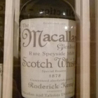 Una botella de whisky Macallan de 1878.