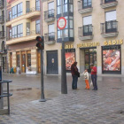 Vista parcial de la plaza de Santocides, Astorga.