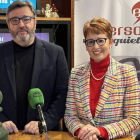 Marcelino Sión y María Jesús Soto, ayer en la presentación. DL