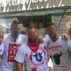 Imagen de La Manada, el grupo de jóvenes sevillanos acusados de la violación en grupo de una chica en los Sanfermines del 2016.