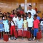 Los primeros niños saharauis que llegaron fueron recibidos por el alcalde de San Andrés del Rabanedo