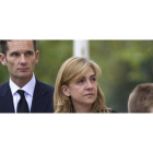 La infanta Cristina llega al funeral ortodoxo oficiado en la Iglesia de San Jerónimo el Real, en Madrid, por Kardam de Bulgaria, hijo del ex primer ministro y depuesto rey Simeón de Bulgaria y de Margarita Gómez Acebo