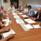 Junta de portavoces extraordinaria de la Diputación de León celebrada en el Ayuntamiento de Villadangos.