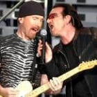 Bono y The Edge en uno de los últimos conciertos en España