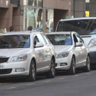 Una de las paradas de taxi.