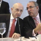 Máximo González, presidente del CGE, y Juan José Rodríguez, presidente de la OMC.