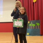 La estudiante del colegio Piñera premiada en Primaria. DL