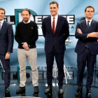 Casado, Iglesias, Sánchez y Rivera