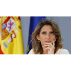 Teresa Ribera, vicepresidenta tercera y ministra de Transición Ecológica. MARISCAL / EFE