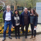 Christian Thode, Paloma Gonzalez, Arsenio Fernández e Irene Fernandez Ugidos, en la Universidad de Nottingham.