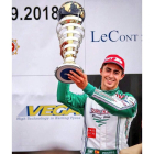 Vidales subía el tercer peldaño del podio en el Mundial KZ. NACHO NÚÑEZ