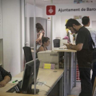 Oficina del Servicio de Atención a Inmigrantes, Emigrantes y Refugiados de Barcelona, en septiembre del 2015.