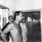 Juan Morano en las piscinas de León