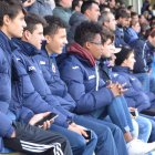 La Peña plantó cara al Madrid y se atrevió a golpearle ante una grada del Área repleta de afición. DAVID ÁLVAREZ