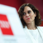 Isabel Díaz Ayuso exigió ayer al PP adelantar el congreso del partido en la Comunidad de Madrid. DAVID FERNÁNDEZ