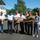 Cobo, González, García Millán, Velasco y Martínez, junto a dos representantes populares.