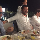 Salvini, en la fiesta