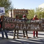 La Plataforma Stop Uranio, que trata de impedir la construcción de la mina. J.M.GARCIA