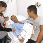 El abuelo de 49 años, Francisco Moreno, que ha donado uno de sus riñones a su nieto.