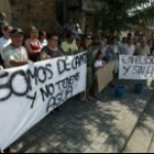 Vecinos de Campo en la concentración celebrada el pasado sábado 21 de junio