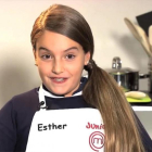 Esther, concursante de Masterchef  junior 5