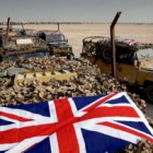 Una columna británica se desplaza por el desierto iraquí camino de Bagdad