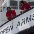 Oscar Camps, fundador y director de Pro Activa Open Arms, en su barco.