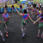 Ambiente festivo en la recepción a los atletas a su llegada a la Villa Olímpica de Río de Janeiro